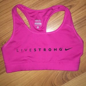 Magenta Nike Livestrong Sports Bra